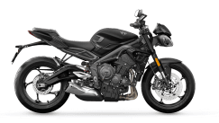 Triumph Street triple R low ride height in Carbon Black
