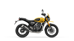 Scrambler 400 XC in Racing yellow right hand side CGI