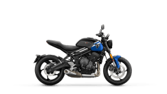 Triumph Trident 660 in Cobalt Blue right hand side