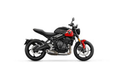 Triumph Trident 660 in Diablo Red right hand side